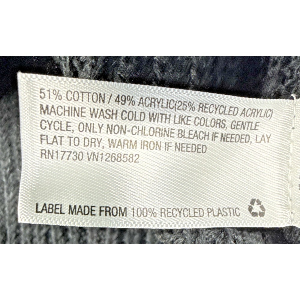 Wild Fable Women's Cropped Long Bell Sleeve Rib-Knit Sweater Black Size XL - Picture 8 of 9